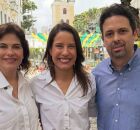 Priscila Krause, Raquel Lyra e Felipe Alecrim.