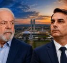 Lula e Flavio Bolsonaro 