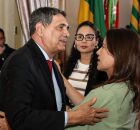 Deputado Jo&atilde;o Paulo (PT) com Raquel Lyra 