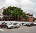 Fachada em obras do antigo edificio da vice-governadoria do estado, Edificio Frei Caneca