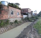 Obras no Rio Morno, no bairro da Guabiraba no Recife