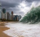 Foto ilustra&ccedil;&atilde;o de ondas gigantes no Litoral de Recife 