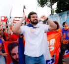 C&eacute;sar Ramos em caminhada de Raquel Lyra