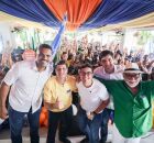 Jo&atilde;o Campos em ato de campanha no bairro da Guabiraba, no Recife