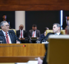 Ministros do STF, Fl&aacute;vio Dino e Andr&eacute; Mendon&ccedil;a