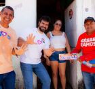 C&eacute;sar Ramos durante campanha em Igarassu.