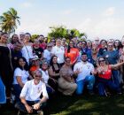 Candidato a deputado estadual por Pernambuco C&eacute;sar Ramos (PSD) junto aos professores do munic&iacute;pio.