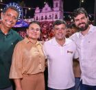C&eacute;sar Ramos em agenda de campanha.