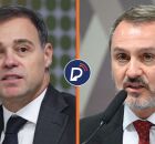 O ministro Andr&eacute; Mendon&ccedil;a, do Supremo Tribunal Federal (STF) e o  diretor-geral da Pol&iacute;cia Federal (PF), Andrei Rodrigues.