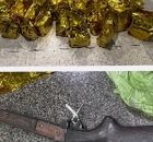 Pol&iacute;cia Militar apreende 65 kg de maconha e duas armas em &aacute;rea de mata em Camaragibe.