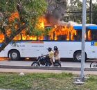 Uma faixa da Avenida Agamenon Magalh&atilde;es precisou ser interditada durante o inc&ecirc;ndio.