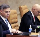 O ministro Andr&eacute; Mendon&ccedil;a, do Supremo Tribunal Federal (STF) e Alexandre de Moraes.
