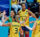 Time do v&ocirc;lei feminino. 