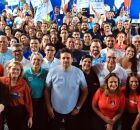 O vereador do Recife e candidato a deputado federal pelo NOVO, Felipe Alecrim, recebeu o senador cearense Eduardo Gir&atilde;o.