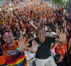 Lup&eacute;rcio em caminhada pol&iacute;tica por Jardim Maranguape, Paulista