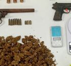 Jabot&atilde;o: Pol&iacute;cia Militar apreende drogas, armas e muni&ccedil;&otilde;es com dois irm&atilde;os em Piedade.