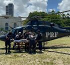 PRF e Samu transferem beb&ecirc; de 1 ano e 11 meses de helic&oacute;ptero ap&oacute;s afogamento em Barreiros.