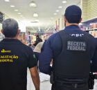 Equipes da Receita Federal e Anatel em Petrolina.