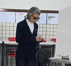 Ministra Carm&eacute;n L&uacute;cia vota em Belo Horizonte.
