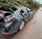 Pedro Rousseff sofre acidente de carro.
