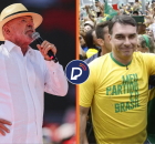 Lula (PT) e Fl&aacute;vio Bolsonaro (PL) em campanhas