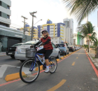 Ciclofaixa em Olinda.