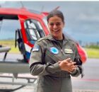 Tenente do Corpo de Bombeiros se torna primeira mulher a concluir curso de piloto de helic&oacute;ptero do GTA em Pernambuco.