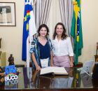 Raquel Lyra transmite governo a Priscila Krause antes de miss&atilde;o internacional na Europa.