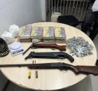 Pol&iacute;cia Militar apreende 28 armas, drogas e granada em opera&ccedil;&atilde;o no Sert&atilde;o de Pernambuco.