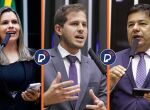 Deputados pernambucanos Clarissa T&eacute;rcio, Pedro Campos e Mendon&ccedil;a Filho.