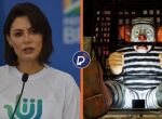 Michelle Bolsonaro reage ap&oacute;s desfile retratar Jair Bolsonaro como palha&ccedil;o preso em homenagem a Lula