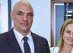 Ministro Alexandre de Moraes e esposa, a advogada Viviane Barci, que est&atilde;o no centro do caso do Banco Master.