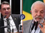 Fl&aacute;vio Bolsonaro e Lula.