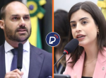 Eduardo Bolsonaro (PL) e deputada Tabata Amaral (PSB-SP).