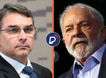 Luiz In&aacute;cio Lula da Silva (PT) e o senador Fl&aacute;vio Bolsonaro (PL)