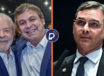 Lula, Lindbergh Farias e Fl&aacute;vio Bolsonaro. 