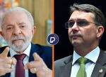 Lula e Fl&aacute;vio Bolsonaro.