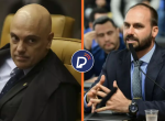 Alexandre de Mroaes e Eduardo Bolsonaro.