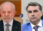 Lula e Fl&aacute;vio Bolsonaro.