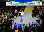 Em discurso na Conven&ccedil;&atilde;o do PL-SC, Fl&aacute;vio Bolsonaro pede voto