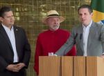 Davi Alcolumbre, Lula e Hugo Motta