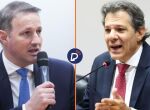 Guilherme Derrite e Fernando Haddad.