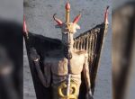 Est&aacute;tua gigante em homenagem ao Diabo chama aten&ccedil;&atilde;o no Cear&aacute;