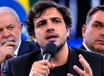Lula, Renan Santos e Fl&aacute;vio Bolsonaro.