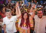 Deputado federal participou de ato de campanha e destacou atua&ccedil;&atilde;o da deputada estadual em defesa das mulheres: "o lugar de mulher &eacute; onde ela quiser".