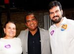 Elcione Ramos, Naate Gomes e C&eacute;sar Ramos. 