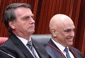 Jair Bolsonaro e Alexandre de Moraes