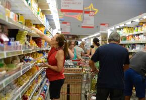 Produtos em mercado.
