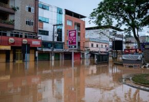 Chuvas em Juiz de Fora, em Minas Gerais. 