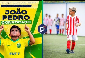 Jo&atilde;o Pedro, o JP Gigante, est&aacute; convocado para a Copa Am&eacute;rica FUT-7, no M&eacute;xico.